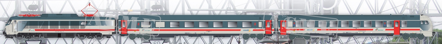 ACME 79096 - H0 - 3-tlg. Zugset IC Trenitalia, FS, Ep. VI - DC-Sound